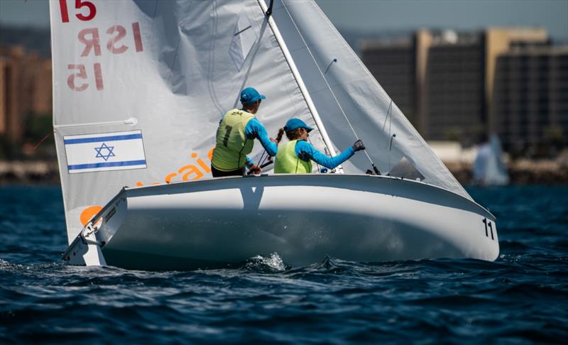Israel - Day 6 - Open Mixed European 470 championship - Vilamoura, Portugal - May 2021 photo copyright Joao Costa Ferreira taken at Vilamoura Sailing and featuring the 470 class