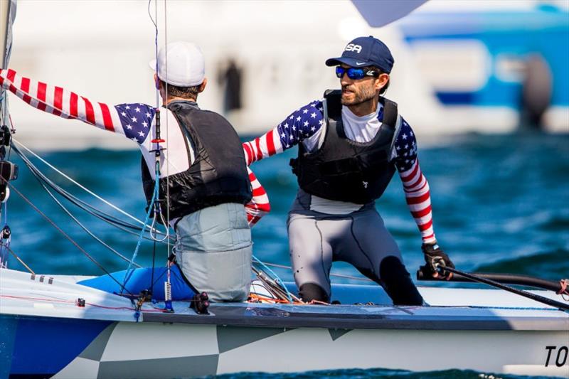 Stu McNay (Providence, R.I.) and Dave Hughes (Miami, Fla.), Men's 470 photo copyright Sailing Energy / US Sailing taken at  and featuring the 470 class
