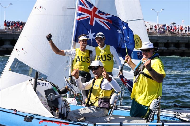 Mat Belcher, Will Ryan, Victor Kovalenko and Iain Murray - Tokyo 2020 Olympics - photo © Sailing Energy / World Sailing