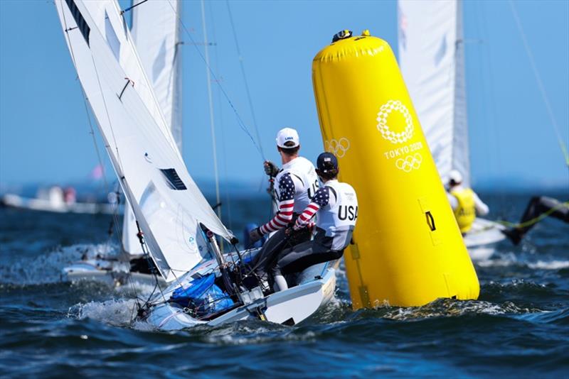 Stu McNay (Providence, RI) and Dave Hughes (Miami, Fla.) - Tokyo 2020 Olympics photo copyright Sailing Energy / US Sailing taken at  and featuring the 470 class