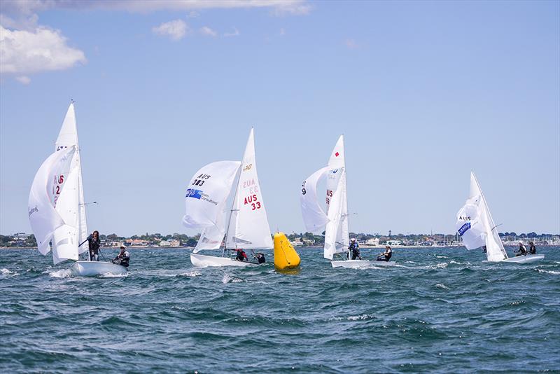 470 fleet - Sail Melbourne 2022 photo copyright Beau Outteridge taken at Royal Brighton Yacht Club and featuring the 470 class