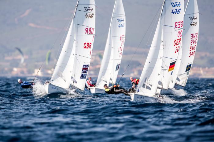 Mixed 470 - Day 2 - 53rd Semaine Olympique Francais, Hyeres - April 2022 photo copyright Sailing Energy / FFVOILE taken at  and featuring the 470 class