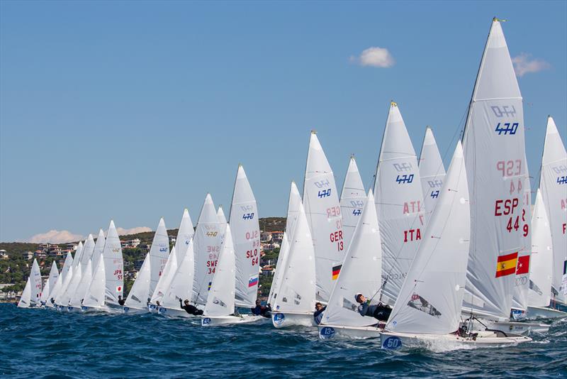 470 Europeans 2022 day 1 photo copyright Nikos Alevromytis taken at  and featuring the 470 class