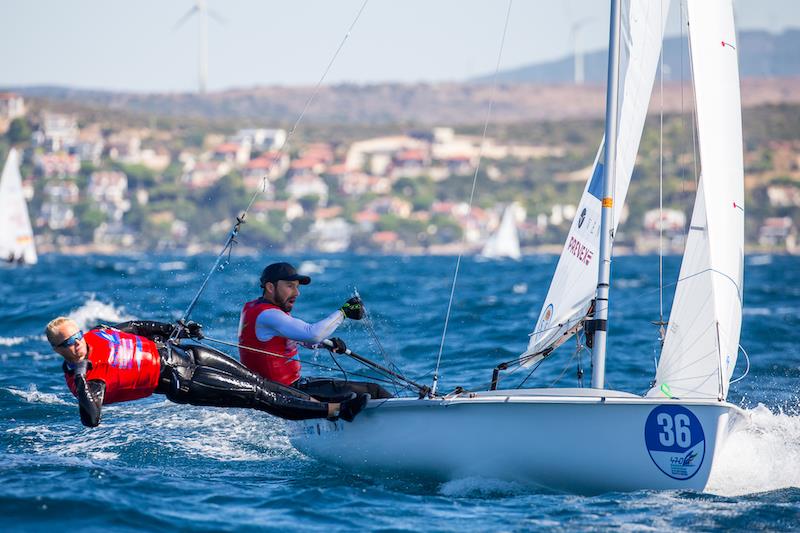 470 Europeans 2022 day 2 photo copyright Nikos Alevromytis taken at  and featuring the 470 class