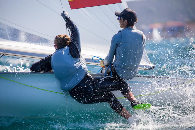 470 Europeans 2022 day 2 photo copyright Nikos Alevromytis taken at  and featuring the 470 class