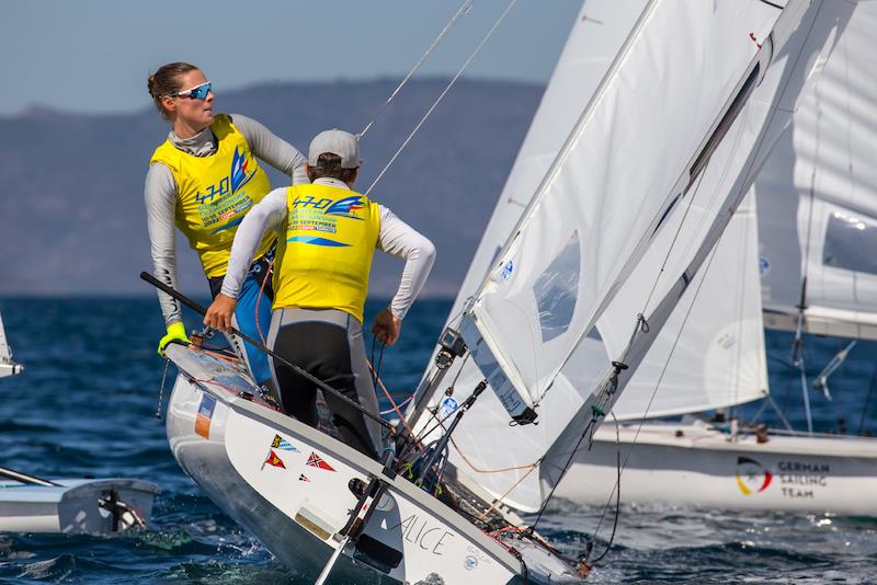 470 Europeans 2022 day 3 photo copyright Nikos Alevromytis taken at  and featuring the 470 class