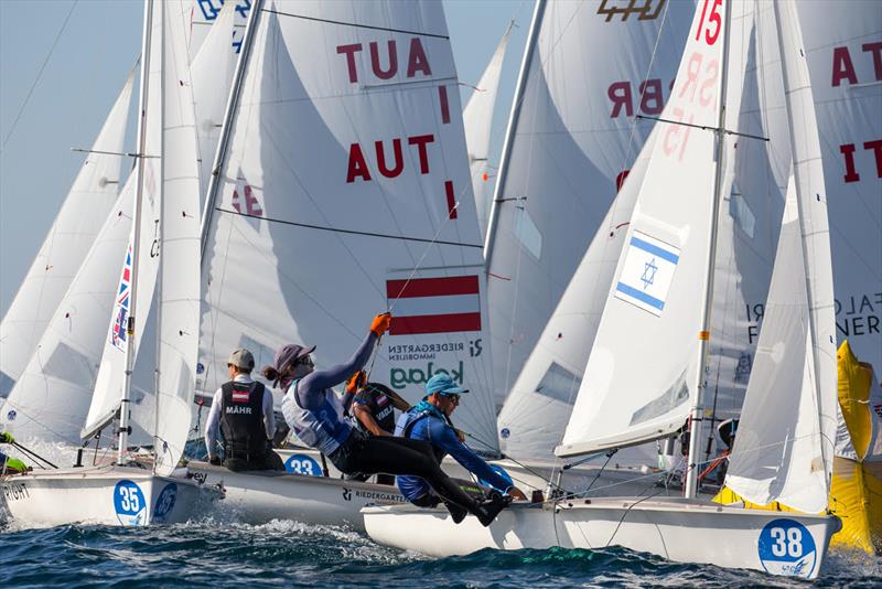 470 Europeans 2022 day 4 photo copyright Nikos Alevromytis taken at  and featuring the 470 class