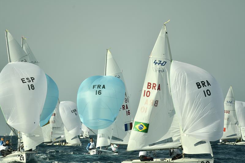 BRA 10 finish on 470 Worlds at Sdot Yam, Israel day 1 photo copyright Amit Shisel / Int. 470 Class taken at Sdot Yam Sailing Club and featuring the 470 class