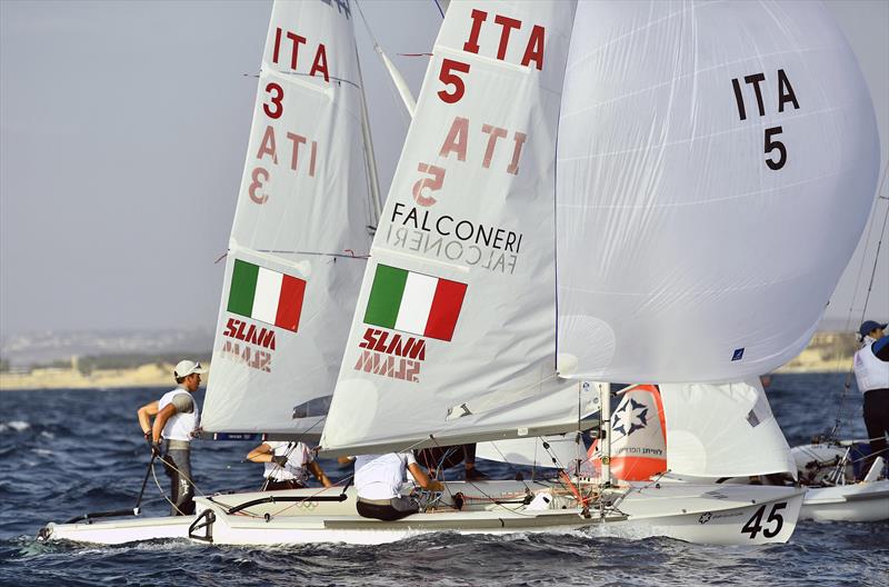 Both these Italian teams tasted success on 470 Worlds at Sdot Yam, Israel day 5 photo copyright Amit Shisel / Int. 470 Class taken at Sdot Yam Sailing Club and featuring the 470 class