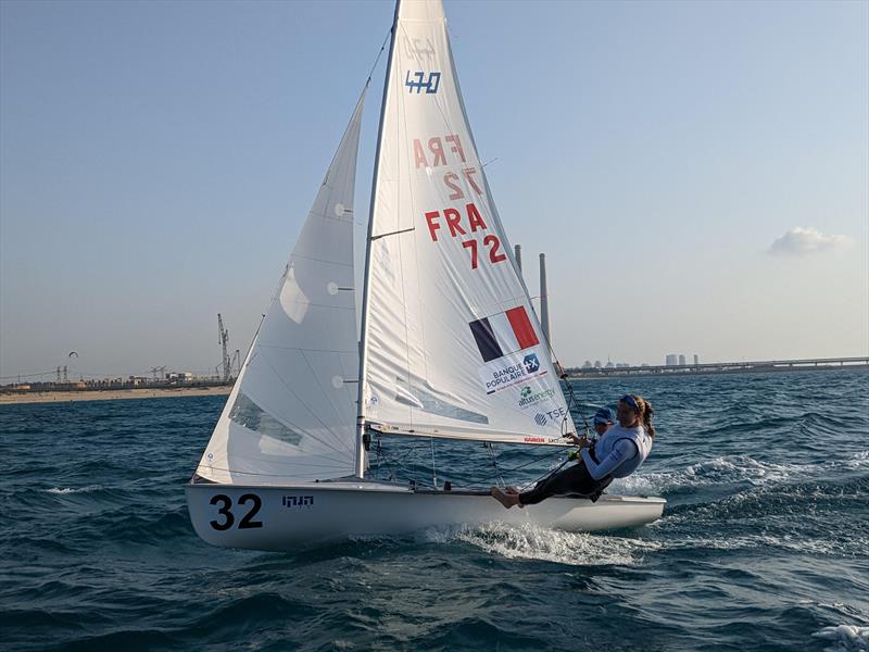 Young French have a shot at their first medal in a senior worlds on 470 Worlds at Sdot Yam, Israel day 5 - photo © Int. 470 Class