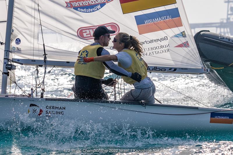 470 Worlds at Sdot Yam, Israel: Mutual respect photo copyright Int. 470 Class taken at Sdot Yam Sailing Club and featuring the 470 class