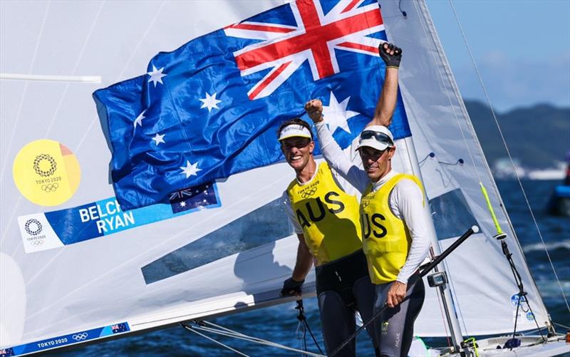 Mathew Belcher photo copyright Southport Yacht Club taken at Southport Yacht Club, Australia and featuring the 470 class