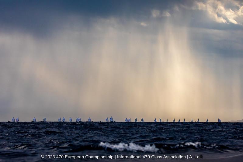 470 Europeans in San Remo, Italy day 1 - photo © A Lelli