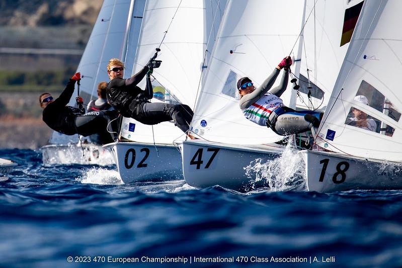 470 Europeans in San Remo, Italy day 1 - photo © A Lelli