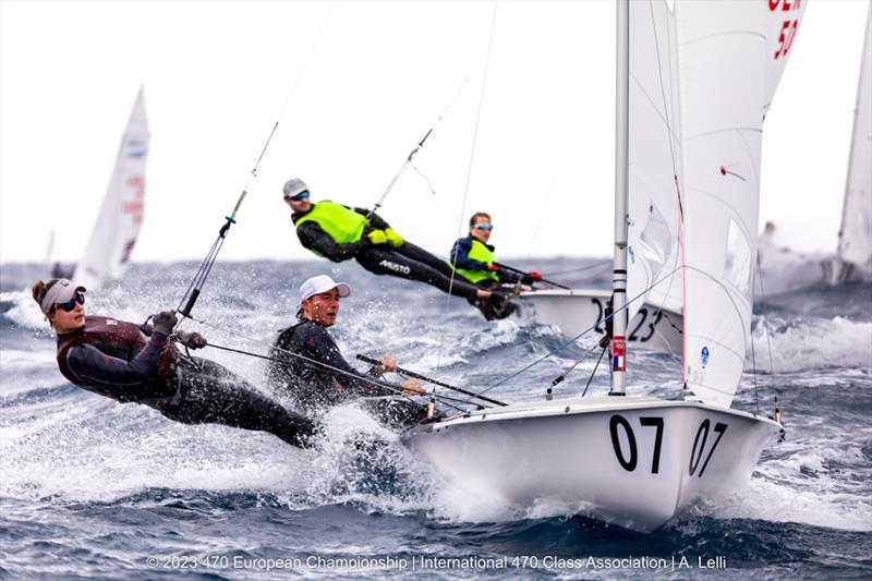 470 Europeans in San Remo, Italy day 3 photo copyright A Lelli taken at Yacht Club Sanremo and featuring the 470 class