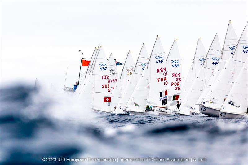 470 Europeans in San Remo, Italy day 3 photo copyright A Lelli taken at Yacht Club Sanremo and featuring the 470 class
