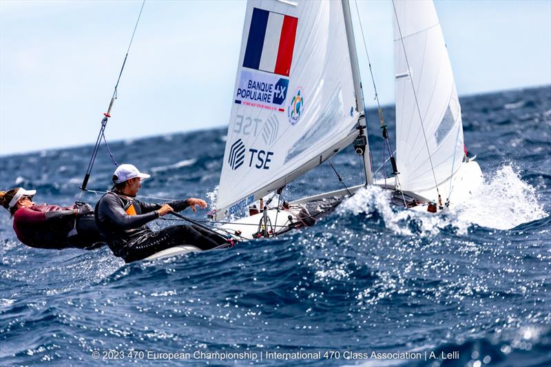 470 Europeans in San Remo, Italy day 4 photo copyright A Lelli taken at Yacht Club Sanremo and featuring the 470 class