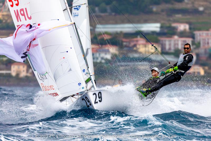470 Europeans in San Remo, Italy day 5 photo copyright A Lelli taken at Yacht Club Sanremo and featuring the 470 class