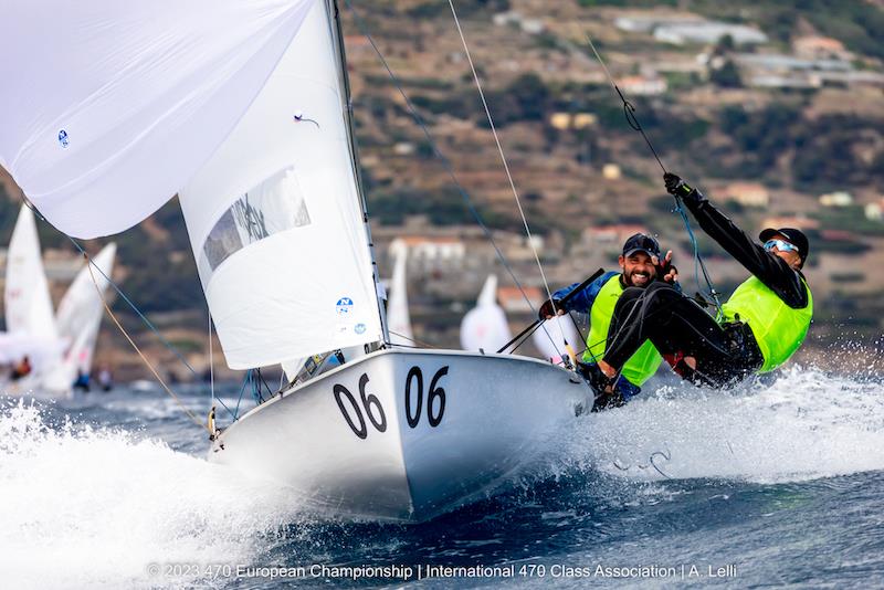 470 Europeans in San Remo, Italy day 5 photo copyright A Lelli taken at Yacht Club Sanremo and featuring the 470 class