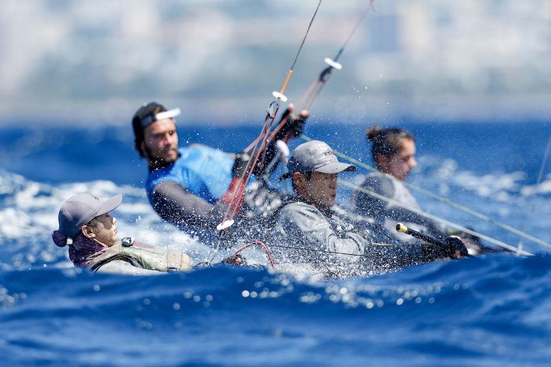 Paris 2024 Olympic Test Event Day 5 photo copyright World Sailing taken at  and featuring the 470 class