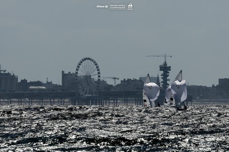 2023 Allianz Sailing World Championships Day 2 photo copyright Sailing Energy / World Sailing taken at  and featuring the 470 class