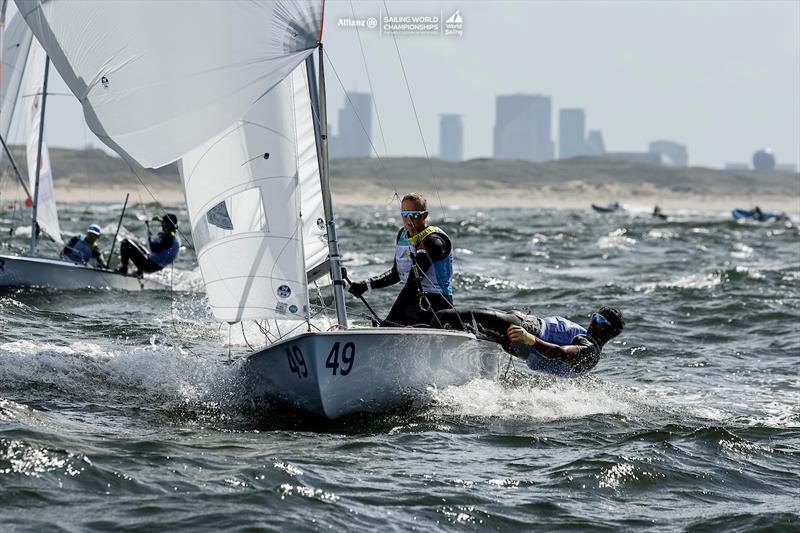 2023 Allianz Sailing World Championships Day 2 photo copyright Sailing Energy / World Sailing taken at  and featuring the 470 class
