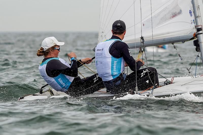 Annabelle Rennie-Younger/Blake McGlashan - Mixed 470 - NZL - Day 2, 2023 Allianz Sailing World Championships, The Hague, August 12, 2023  photo copyright Sailing Energy / World Sailing taken at  and featuring the 470 class