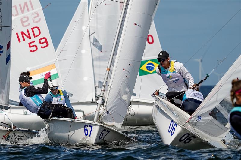  - 470 Mixed - NZL - Day 4, 2023 Allianz Sailing World Championships, The Hague, August 14, 2023  - photo © Sailing Energy / World Sailing