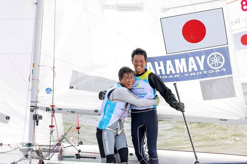 2023 Allianz Sailing World Championships Day 7 photo copyright Sailing Energy / World Sailing taken at  and featuring the 470 class