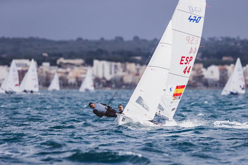 Jordi Xammar & Nora Brugman (ESP) - 470 World Championship in Llucmajor, Mallorca, Day 2 - photo © Bernardí Bibiloni / Int. 470 Class