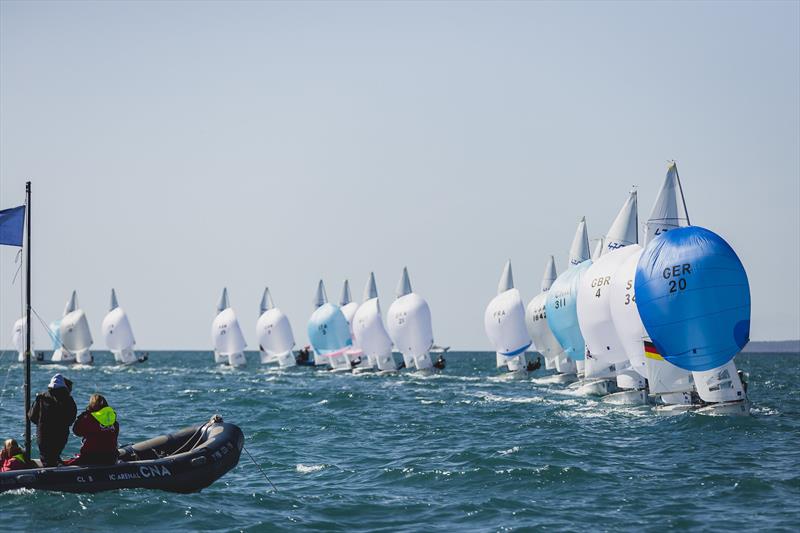 470 World Championship in Llucmajor, Mallorca, Day 3 photo copyright Bernardí Bibiloni / Int. 470 Class taken at Club Nàutic S'Arenal and featuring the 470 class