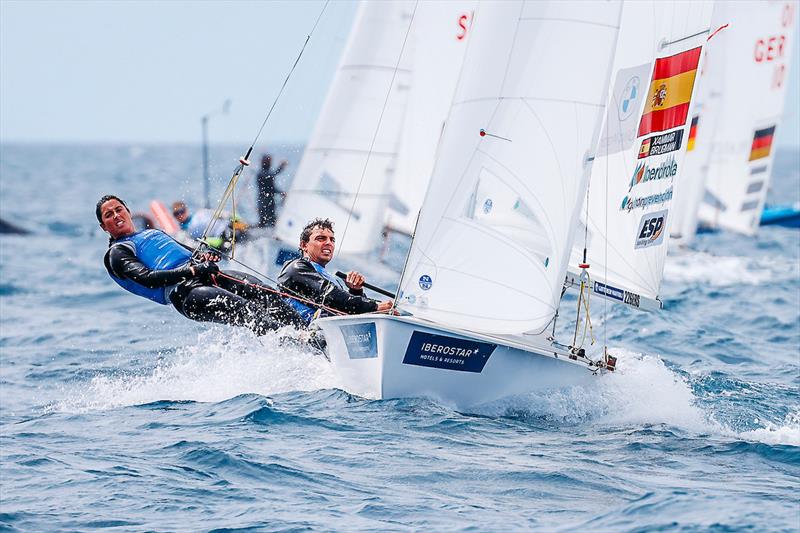 Jordi Xammar and Nora Brugman - 53rd Trofeo Princesa Sofía Mallorca by Iberostar Day 5 photo copyright Sailing Energy / Trofeo Princesa Sofía taken at Real Club Náutico de Palma and featuring the 470 class