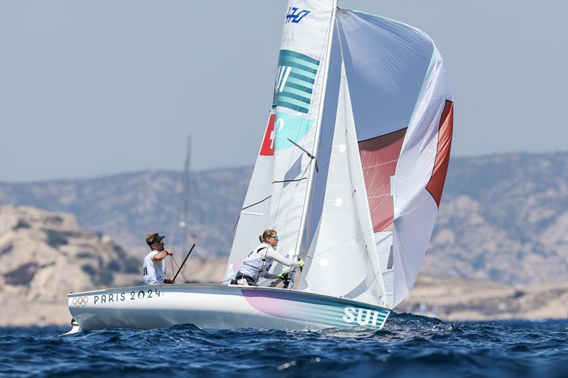 Yves Mermod/Maja Siegenthaler - SUI - Mixed 470 - Day 8 - Marseille - Paris2024 Olympic Regatta - August 4, 2024 - photo © World Sailing / Sander van der Borch