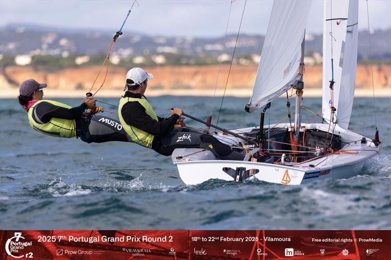 Portugal Grand Prix at Vilamoura Sailing - Round 2 photo copyright ProwMedia taken at Vilamoura Sailing and featuring the 470 class
