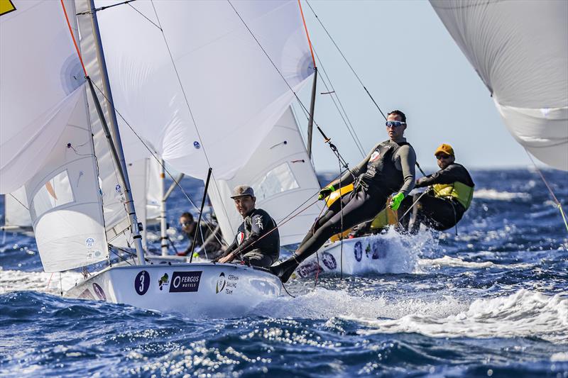 Simon Diesch and Anna Markfort (GER), provisional leaders in 470 Mixed - 54th Trofeo Princesa Sofia Mallorca by FERGUS day 1 photo copyright Sailing Energy / Trofeo Princesa Sofía Mallorca taken at Real Club Náutico de Palma and featuring the 470 class