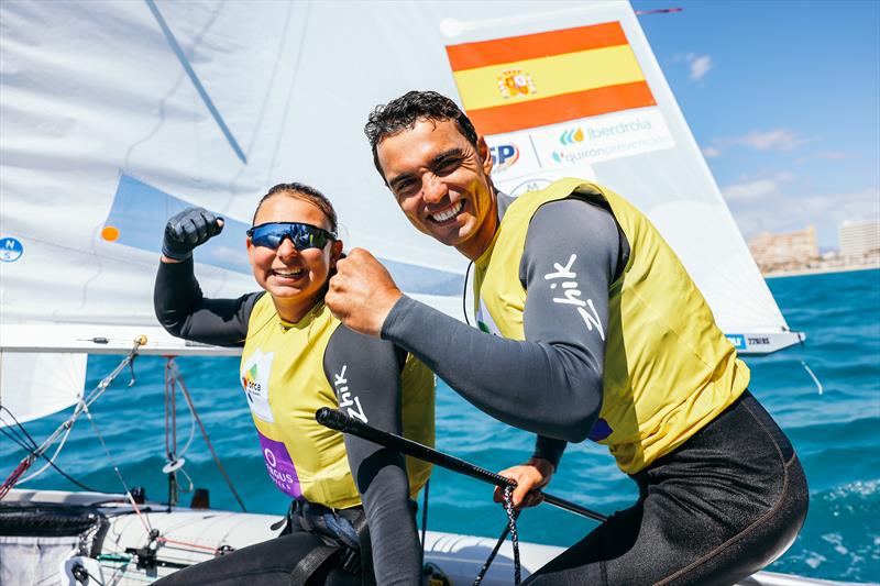 Jordi Xammar Hernández & Marta Cardona Alcántara (ESP 44), 470 - 55th Trofeo Princesa Sofia Mallorca by FERGUS Hotels - Day 6 - photo © Sailing Energy / Princesa Sofía Mallorca