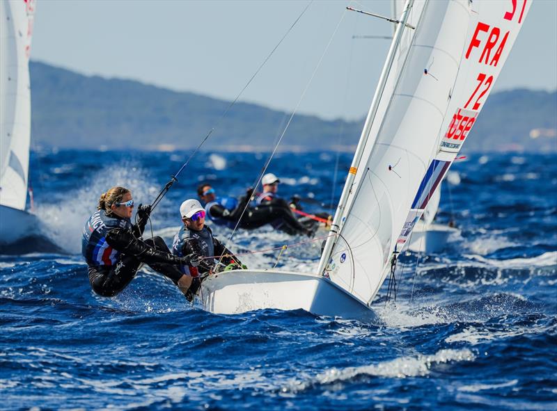 470 class at French Olympic Week Hyères Day 4 - photo © Sailing Energy / French Olympic Week Hyères - TPM