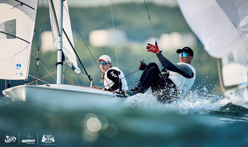470 Junior World Championship 2026 at Gdynia, Poland - Day 2 photo copyright Szymon Sikora / International 470 Class Association taken at  and featuring the 470 class