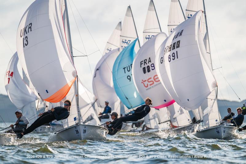 470 & 420 Junior European Championship at Nida, Lithuania - Day 2 - photo © Aiste Ridikaite / International 420 & 470 Class Associations