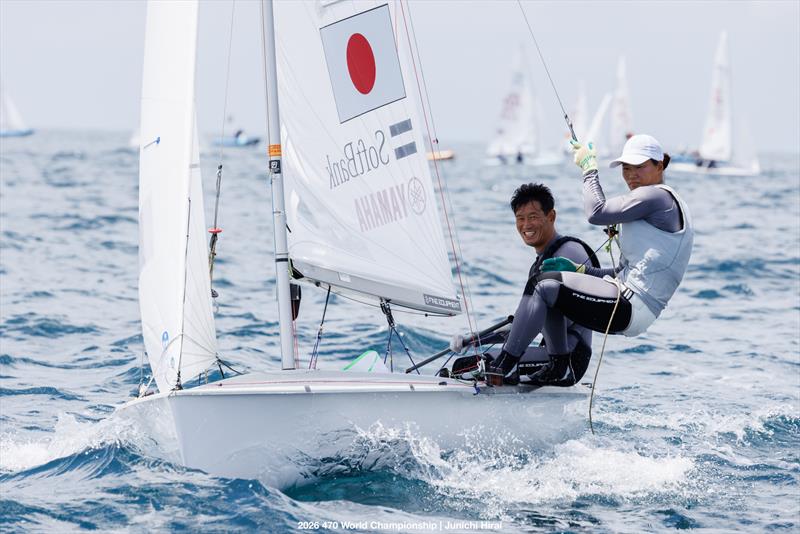 470 World Championship 2026 in Enoshima - Day 1 - photo © Junichi Hirai / 470 Worlds 2026