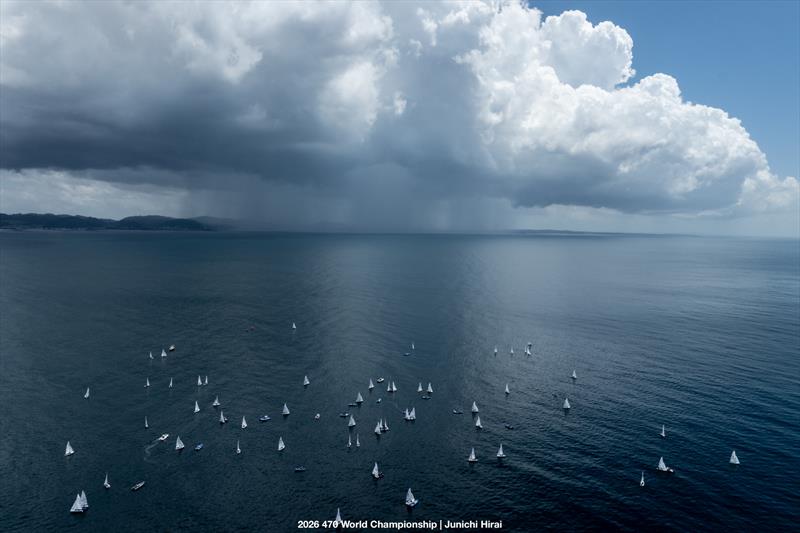 470 World Championship 2026 in Enoshima - Day 1 - photo © Junichi Hirai / 470 Worlds 2026
