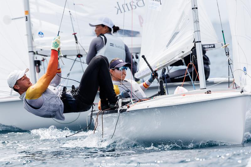 470 World Championship 2026 in Enoshima - Day 3 - photo © Junichi Hirai / 470 Worlds 2026
