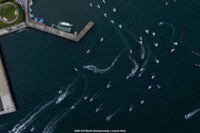 470 World Championship 2026 in Enoshima - Day 4 - photo © Junichi Hirai / 470 Worlds 2026