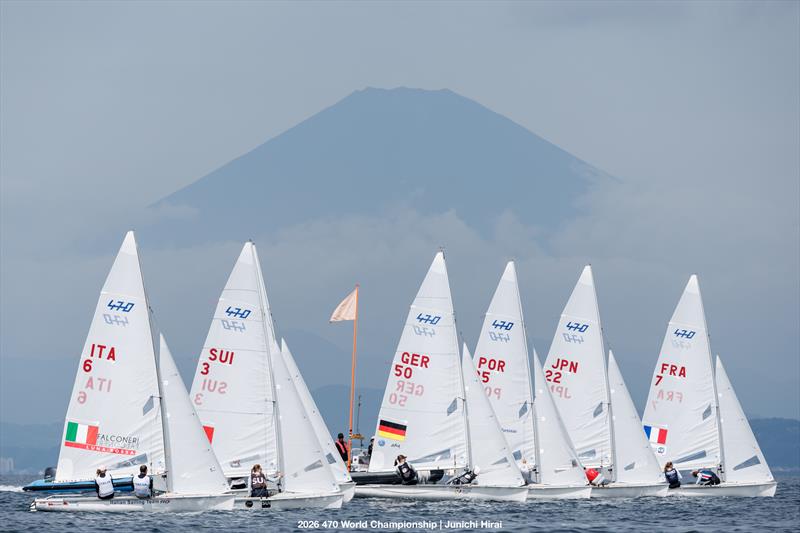 470 World Championship 2026 final day photo copyright Junichi Hirai / 470 Worlds 2026 taken at  and featuring the 470 class