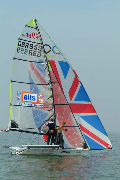 Boats of all shapes and sizes take part in the Southend Nore Race photo copyright Graeme Sweeney taken at Benfleet Yacht Club and featuring the 49er class