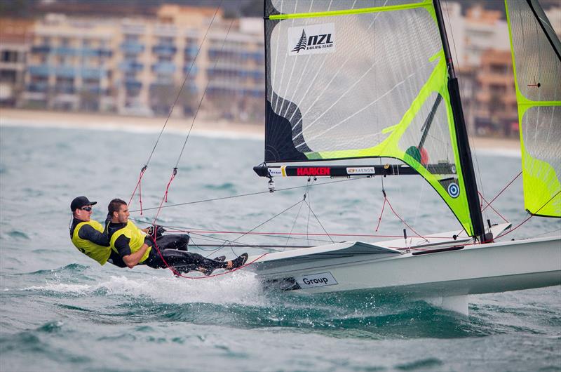 Burling and Tuke at ISAF Sailing World Cup Mallorca photo copyright Jesus Renedo / Sofia taken at  and featuring the 49er class