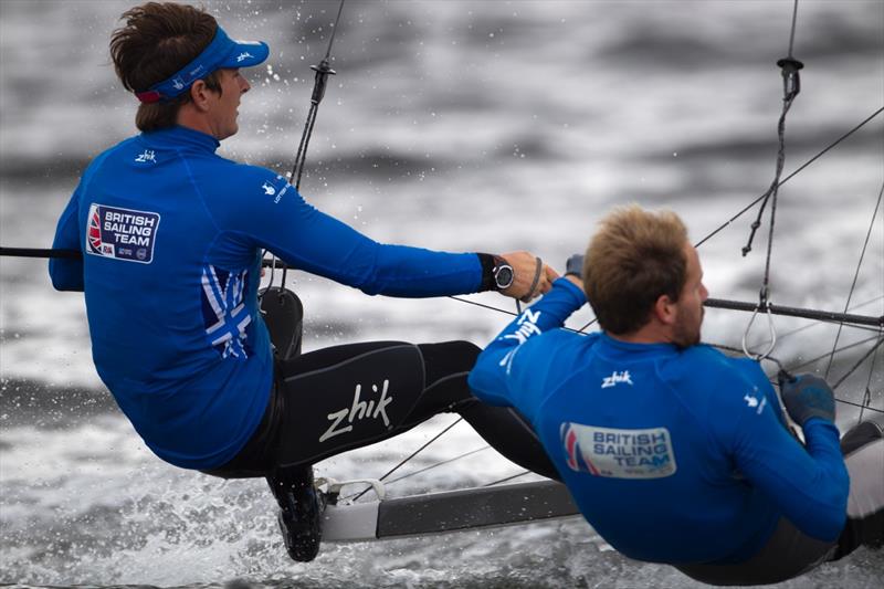 Day 3 at the Aquece Rio - International Sailing Regatta 2014 photo copyright Ocean Images taken at  and featuring the 49er class