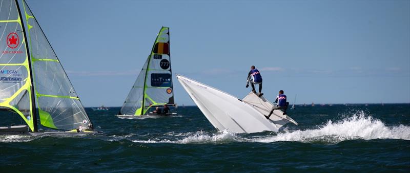 ISAF Sailing World Championship day 6 photo copyright Ocean Images taken at  and featuring the 49er class