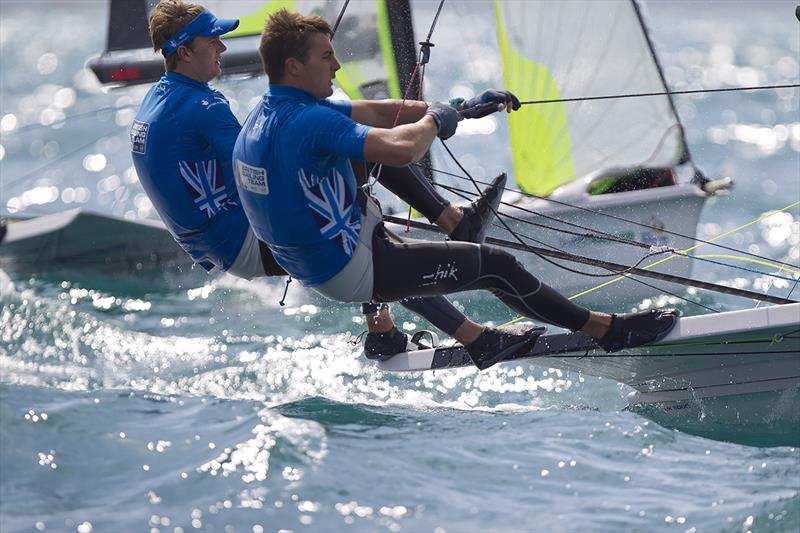 Rory and Neil Hunter photo copyright onEdition taken at Weymouth & Portland National Sailing Academy and featuring the 49er class