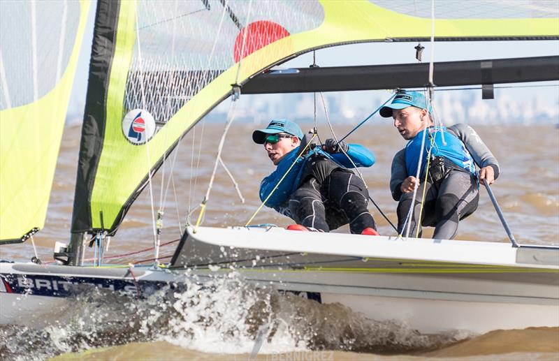 Pink & Bithell during the 49er South American Championship - photo © Bernardita Grez